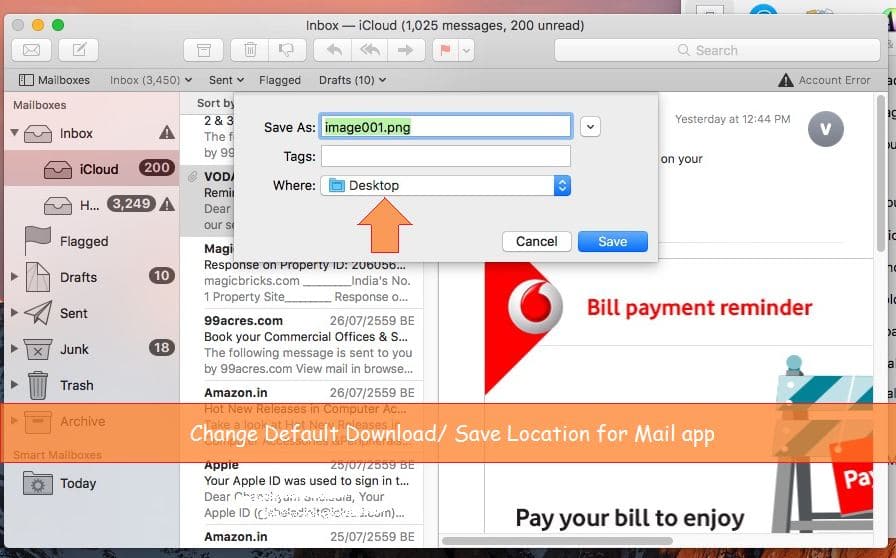 change default launch app for mail on mac
